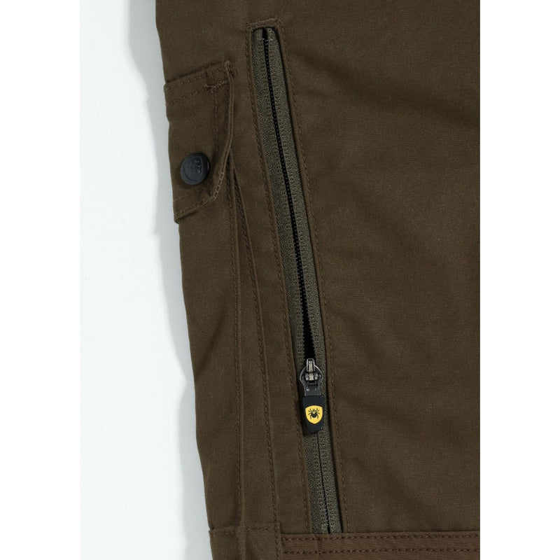 Rovince Flexline Pantaloni Uomo Verde Oliva - Tessuto Flessibile Con Trattamento Antizecche E Antizanzare, Tasche Con Cerniera